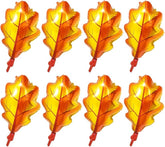 8Pack Fall Maple Leaf Foil Balloons Thanksgiving Autumn Harvest Party Decorations