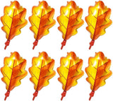 8Pack Fall Maple Leaf Foil Balloons Thanksgiving Autumn Harvest Party Decorations