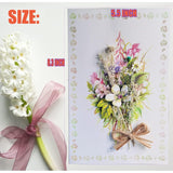 Handmade Real Flower Greeting Cards For All Occasions With Envelopes,Set Of 4 (4 Designs),For Valentines, Spring,Mothers Day,Wedding,Includes Envelope And Note Tag