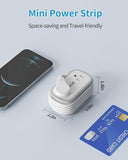 Travel Power Strip with Retractable USB C Cable 2 AC Outlets 3 USB Ports