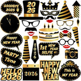30pc New Year’s Eve 2026 Photo Booth Props Party Decorations