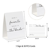 Bridal Shower Share A Memory Sign And Card, Bridal Shower Sign, Hen Party Cards, Wedding Shower Game, Minimalist Share A Memory Cards For Bridal Shower-Sam06