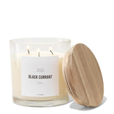 Scented Soy Candle For Women & Men | Large 3 Wick Glass Candle | Long Lasting & Non Toxic | Made With Natural Soy Wax & Organic Essential Oils | Gift Box | 12.3Oz Jar | Black Currant