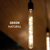 Vintage T9 Long LED Tube Bulbs E26 3500K Natural White Dimmable Edison Filament Bulbs 4 Pack