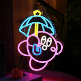 Gaming Neon Sign Japanese Anime LED USB Dimmable Wall Light for Game Room Man Cave Decor