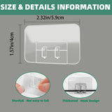 100Pcs Plastic Hooks For Outdoor String Lights Command Cable Clips Hooks Damage-Free Wall Clips For Hanging Light Strings And Cables Ideal For Christmas Decorations And Cable Accents