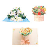 3 Pieces 3D Pop Up Cards, 3D Greeting Cards With Envelopes, For Birthday, Anniversary, Mothers Day, Thank You, Get Well, All Occasion