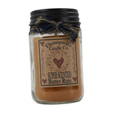 Thompson'S Candle Co Butter Rum Mason Jar Candle, 12Oz Small, Soy Wax Candle, Long-Lasting Burn, Sweet Sugarcane And Allspice Scent, Made In Usa