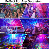 Disco Ball Party Lights,Pro 6 In 1 Disco Lights Sound Activated Dj Strobe With Rgb&Ogb Disco Balls,Laser Light Show,Ocean Lamp,Star Projector,2 Rgb Leds-Perfect For Disco Glow Party Rave Dance