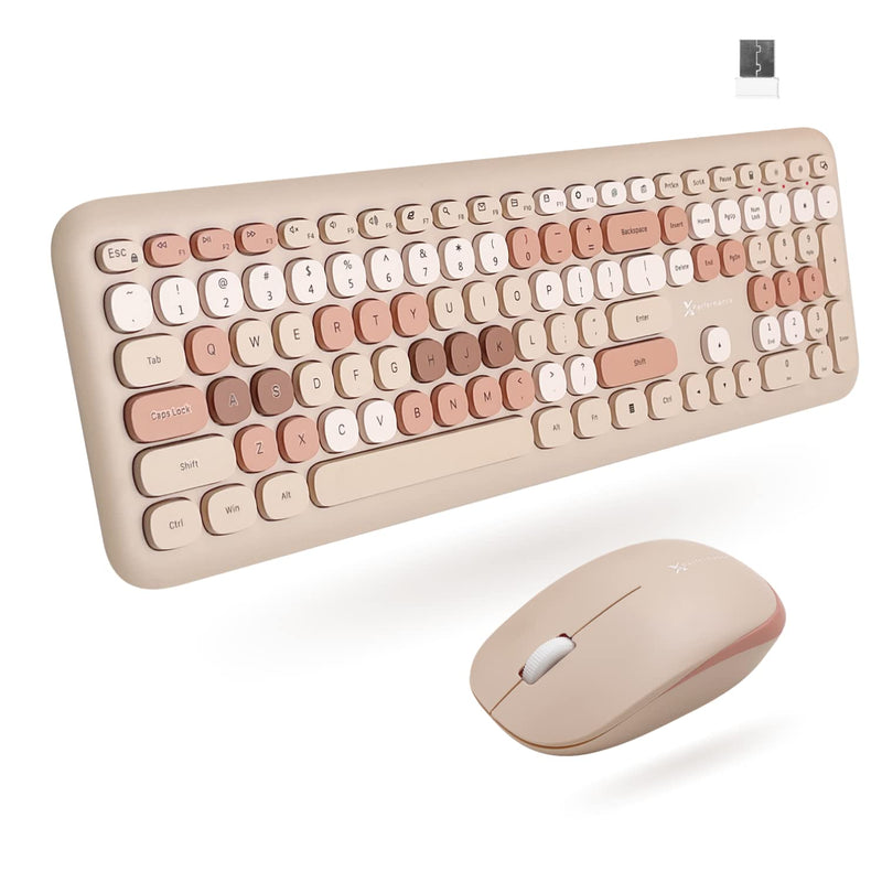 Colorful Keyboard And Mouse Combo - 2.4Ghz Wireless - Transform Your Space Wit