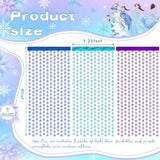 Winter Wonderland Decorations, Frozen Birthday Party Backdrop, Blue Purple Snowflake Foil Fringe Curtain Tinsel Streamers Photo Booth Props For Christmas Baby Shower Home Decor, 3Pcs