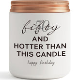50Th Birthday Gifts For Women, Men - Funny 50 Year Old Happy Birthday Candle Gift