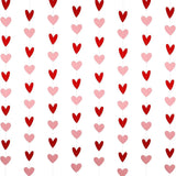Valentine'S Day Heart Garland, 8 Pre-Strung Paper Streamers With 80 Red & Pink Hearts, 40Ft Paper Banner For Romantic Party Wedding Decorations