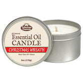 Christmas Wreath Aromatherapy All-Natural Soy Candles Cotton Wick High Pure Essential Oil Scent 40 Hours Burn Time Gift For Women & Men 6 Ounce (Pack Of 1)