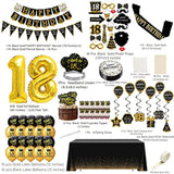 60Th Birthday Decorations For Men Women - (76Pack) Black Gold Party Ba