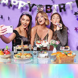 2PCS Iridescent Tablecloths (54"x108") for Undersea Theme Parties