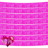 10 Pack 10 Feet Foil Fringe Garland Metallic Tinsel Banner Wall Hanging Curtain Streamers Backdrop For Parade Floats Bachelorette Wedding Birthday Party Thanksgiving Christmas Decorations(Fuchsia)