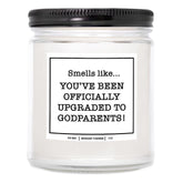 You Nique Designs Godparents Proposal Gift Candle 9 Oz Candle - God Parents Presents Proposal Gifts - Gift When Asking Someone To Be Godparents - Godparents Proposal Ideas (Mahogany Teakwood)