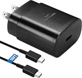 25W USB C Fast Charger with 10FT Cable for Samsung Galaxy S26 S25 S24 S23 S22 S21