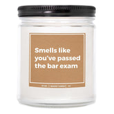 You Nique Designs New Lawyer Gifts, Bar Exam 9Oz Candle, Gifts For Law School Graduates, Funny Law School Graduation Candles For Men, Women, Passing The Bar Exam Surprise (Mahogany Teakwood)