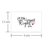 Happy Valentine'S Day Card, Sweet Internet Dating Anniversary Card For Him Bf Husband, I'M Glad I Swiped Right