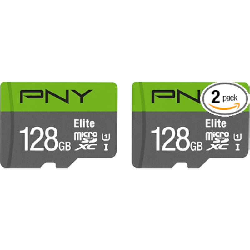128GB Elite microSDXC 2-Pack, 100MB/s, Class 10, U1, Full HD, UHS-I