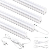 4 Pack 4FT LED Shop Lights 20W 2300LM 6500K Linkable Integrated Garage Ceiling Cabinet Lights