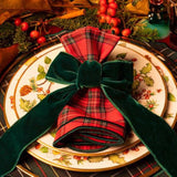 Dark Green Velvet Ribbon 1'' 25 Yards For Christmas Tree, Gift Wrapping, Flower Bouquet, Wreath Decorations, Bow Making