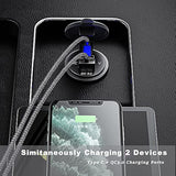 63W Usb C Car Charger Socket, 45W Pd Outlet 18W Qc3.0 Charger 12V Usb Cigarette Lighter Socket With Led Voltmeter For Car Rv Boat Marine Truck Motorcycle