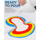 8 Colors Large Bulk Acrylic Pour Paint Set (69Oz,2040Ml) Premixed High Flow Art Pouring Paint Supplies Kit With Silicone Pour Oil, Gloves For Beginner Cell Creation Flow Diy, Ready To Pour
