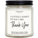 - Thank You Gifts For Women | A Little Candle To Say A Big Thank You - Present For Men, Mom, Coworkers, Nurse, Clients, Employee Teacher Appreciation Gifts, Made In Usa
