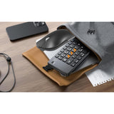 Foldable Keyboard And Mouse, Folding Bluetooth Keyboard Mouse Combo, Bt5.0/Bt3.0/2.4G, Usb-C Rechargeable Portable Combo For Travel And For Laptop Ipads Tablets Ios Andorid- Black Upgrade