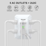 5 Outlet Surge Protector Power Strip with 4 USB Ports Multi Outlet Wall Charger for Home Office