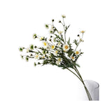3 Bouquet Artificial Daisy Chamomile Fake Silk Marguerites Flowers Home Hotel Office Garden Craft Art Decor Long Stem 29'' High White