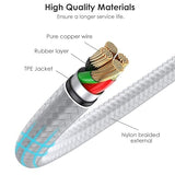 2 Pack 10FT 3 in 1 Multi Charging Cable USB C Micro USB Braided Universal Charger