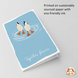 Together Forever Valentine'S Day Anniversary Adult Love Card Gift For Her Him Wife Husband Girlfriend Boyfriend Fiancee Fiance Best Friend - Size 6.3"X4.7" Blank Inside With Kraft Envelope