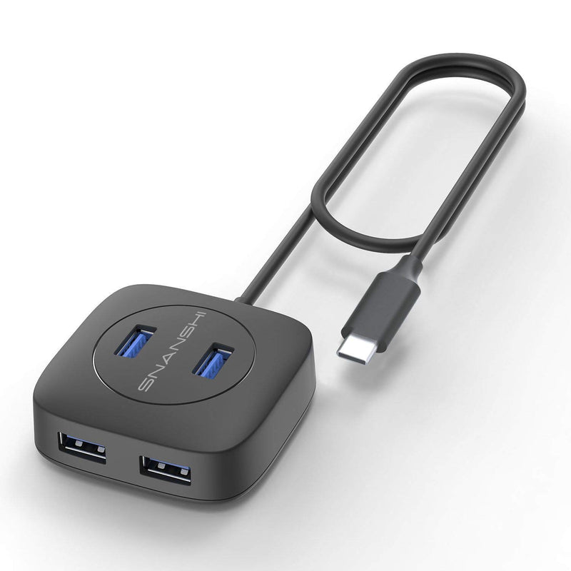 Usb C To Usb Hub 4 Ports Usb Type C To Usb 3.0 Hub Adapter With 1.5 Ft Extende