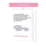 Mothers Day Card?Mothers Day Gifts Card For Mom From Daughter Son?Heartfelt Elephant-Themed Mother'S Day Gifts Cards With Adventure Together Design