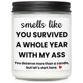 1 Year Anniversary Wedding Gifts For Men Women, Funny One Year Anniversary Marriage Gifts For Wife Husband Couple, Personalized 1St First Year For Boyfriend Girlfriend Gift Ideas For Him Her Candles