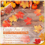 8 Pcs Fall Party Hanging Decorations Artificial Autumn Maple Leaves Banner Maple Leaves Hanging Garland Decor For Fall Thanksgiving Home Garden Wedding Wall Doorway Backdrop Supplies Decor