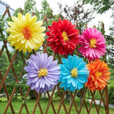 Large Paper Flowers, 20 Inch Tissue Paper Flowers Decorations For Wall, Yellow, Red, Pink, Orange, Blue, And Purple Handcrafted Giant Paper Flowers For Summer Wedding Birthday Wall Decor
