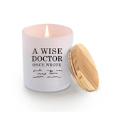 A Wise Doctor Once Wrote Candle Doctor Gifts Scented Candles For Home Office Jar Candles Dr Gift Sage Floral Lavender Scent Soy Wax Candles 9.5 Oz