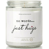 Sympathy Gifts For Loss Of Loved One, Memorial Candle 9Oz Lavender Scented Soy Candle, “No Words… Just Hugs” Remembrance & Bereavement Gift, Grief Gifts For Women, Condolence Gift, 50 Hour Burn, St