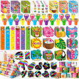 216Pcs Hawaiian Luau Party Favors Aloha Summer Tropical Tiki Theme School Stationery Set Bulk For Kids Beach Pool Birthday Party Goodie Bag Stuffers Classroom Gifts Rewards Pinata Filler