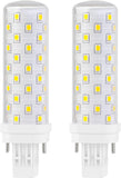 GX23-2 LED Bulbs 2 Pack 10W 4000K Neutral White 2 Pin 13W CFL Replacement Ballast Compatible