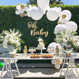 Wood Baby Sign Baby Shower Banner For 1St Birthday Backdrop, Party Sign Wooden Cutout Nursery Decor,Party Banner Event Decorations For Gender Reveal Backdrop Announcements