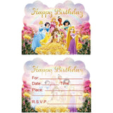 20Pcs Princess Birthday Invitations,Princess Party Invitations Birthday Party Supplies Decoration(Invitations20Pcs)