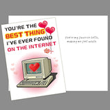 Valentines Day Card For Husband, Funny & Romantic Anniversary Card For Men Or Women, I Love You Card Gift For Him,Her, Boyfriend Or Girlfriend, Double-Sided