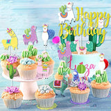 Llama Birthday Party Supplies Cactus Party Decorations With Llama Cact