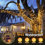 3.3Ft Twinkle Lights Battery Operated 100 Led Christmas String Lights 8 Modes Waterproof For Home, Garden, Party, Holida